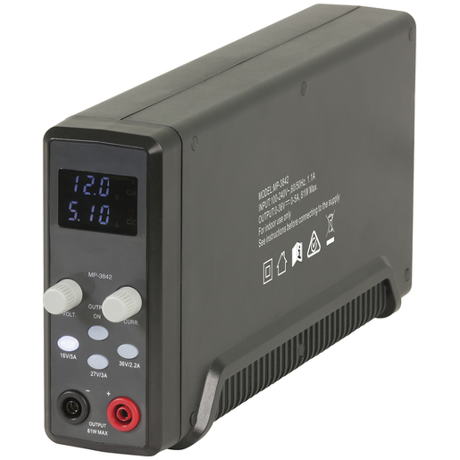 0-36VDC 0-5A Slimline 80W Lab Power Supply 
