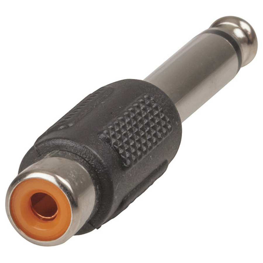 6.5mm Mono Plug to RCA Socket Adaptor 