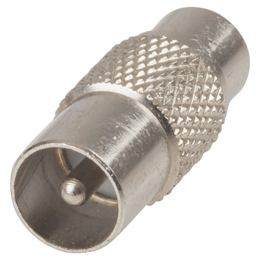Coax TV Plug to RCA Socket Adaptor 