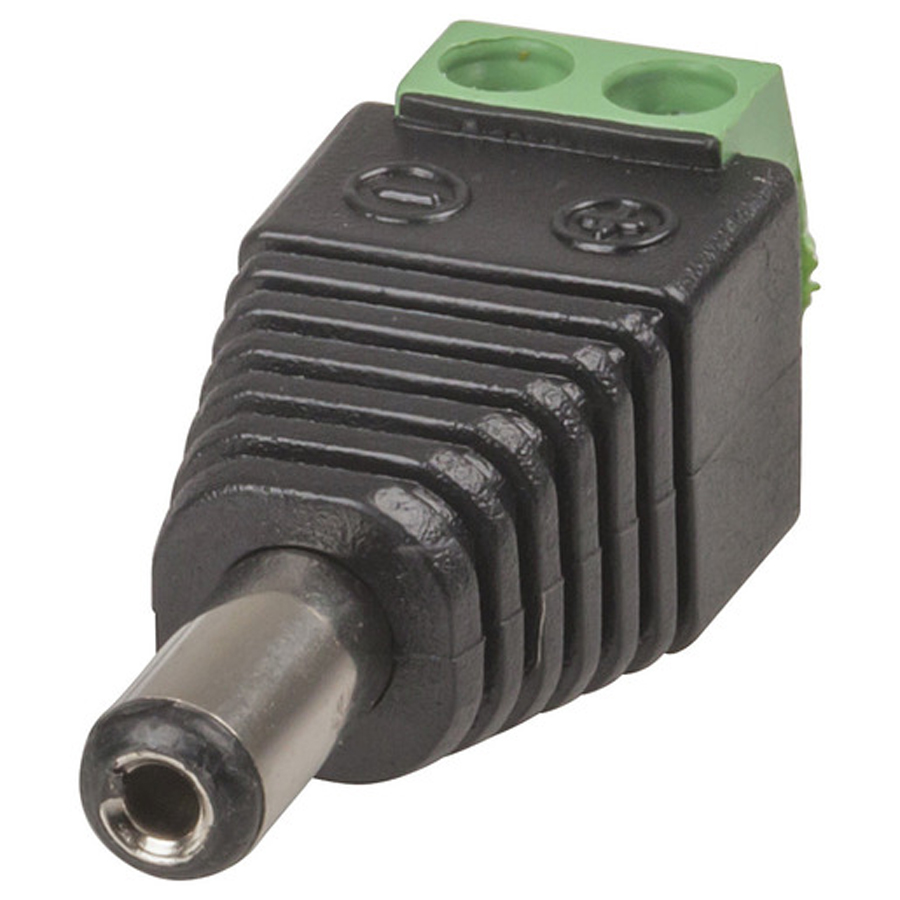 2.1mm DC Plug with Screw Terminals 