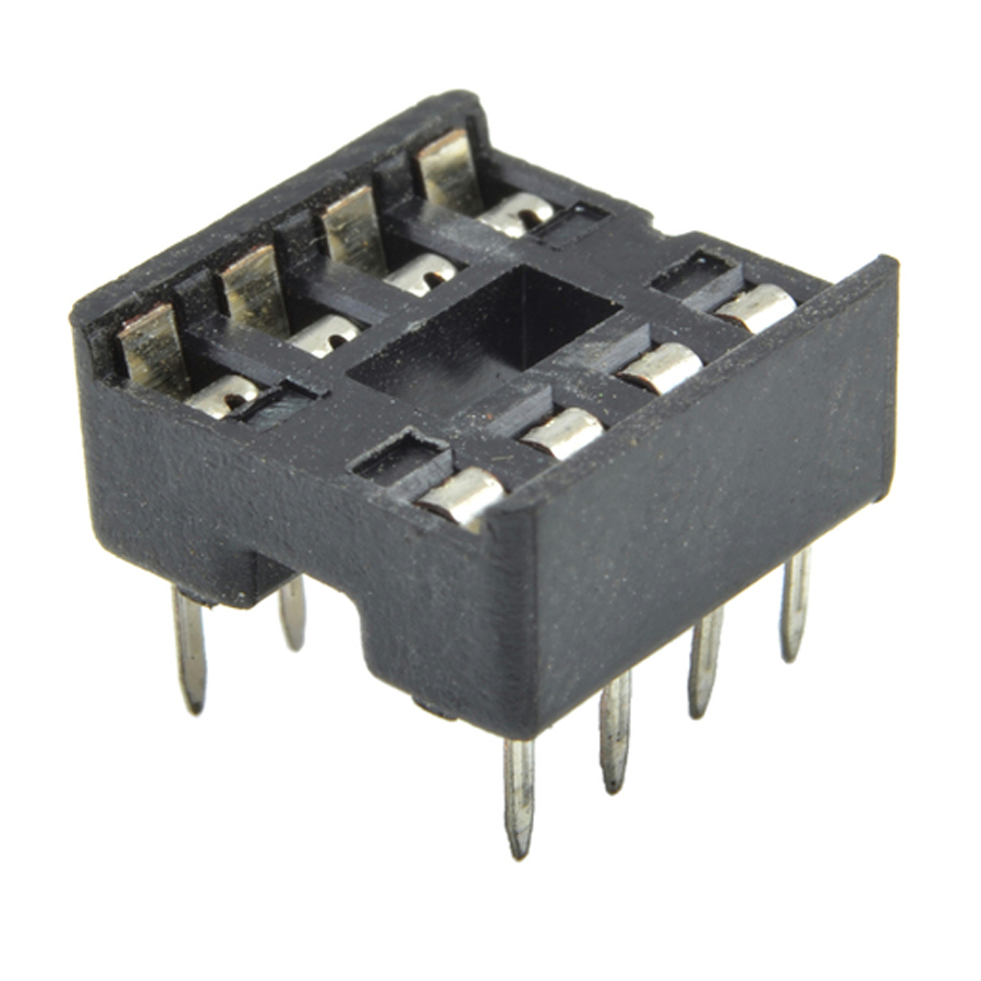 8 Pin Production (Low Cost) IC Socket 
