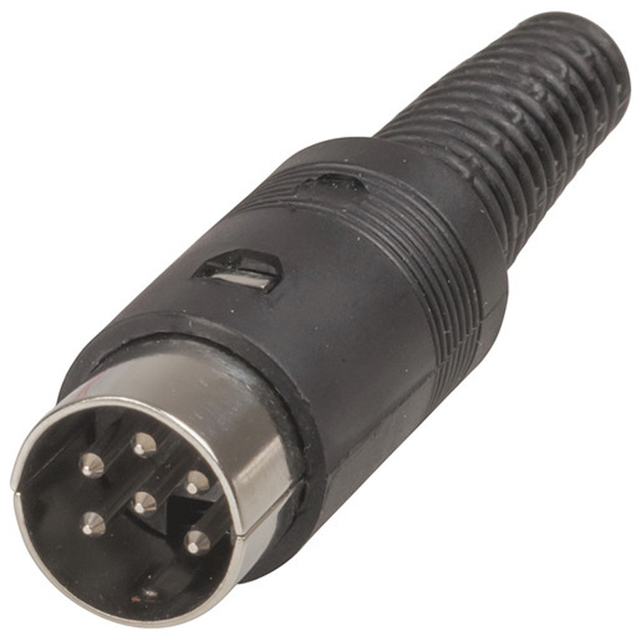 6 Pin DIN Line Plug 