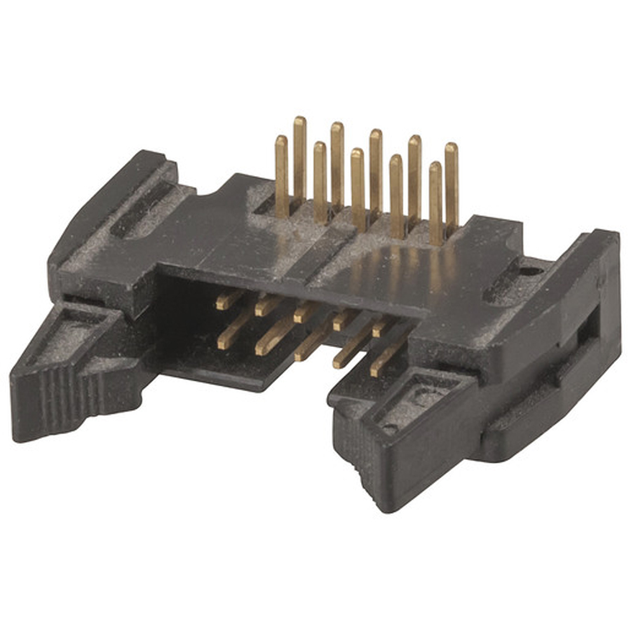 10 Pin IDC Locking Right Angle Header 