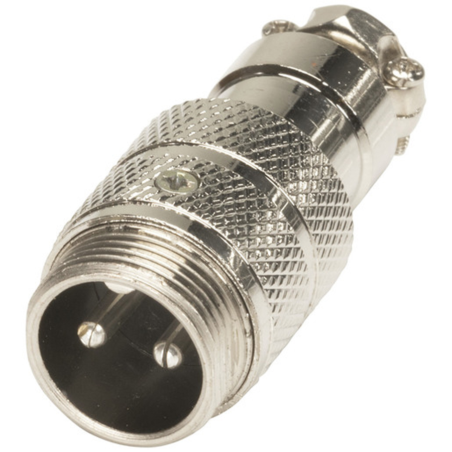 2 Pin Line Male Microphone Connector 
