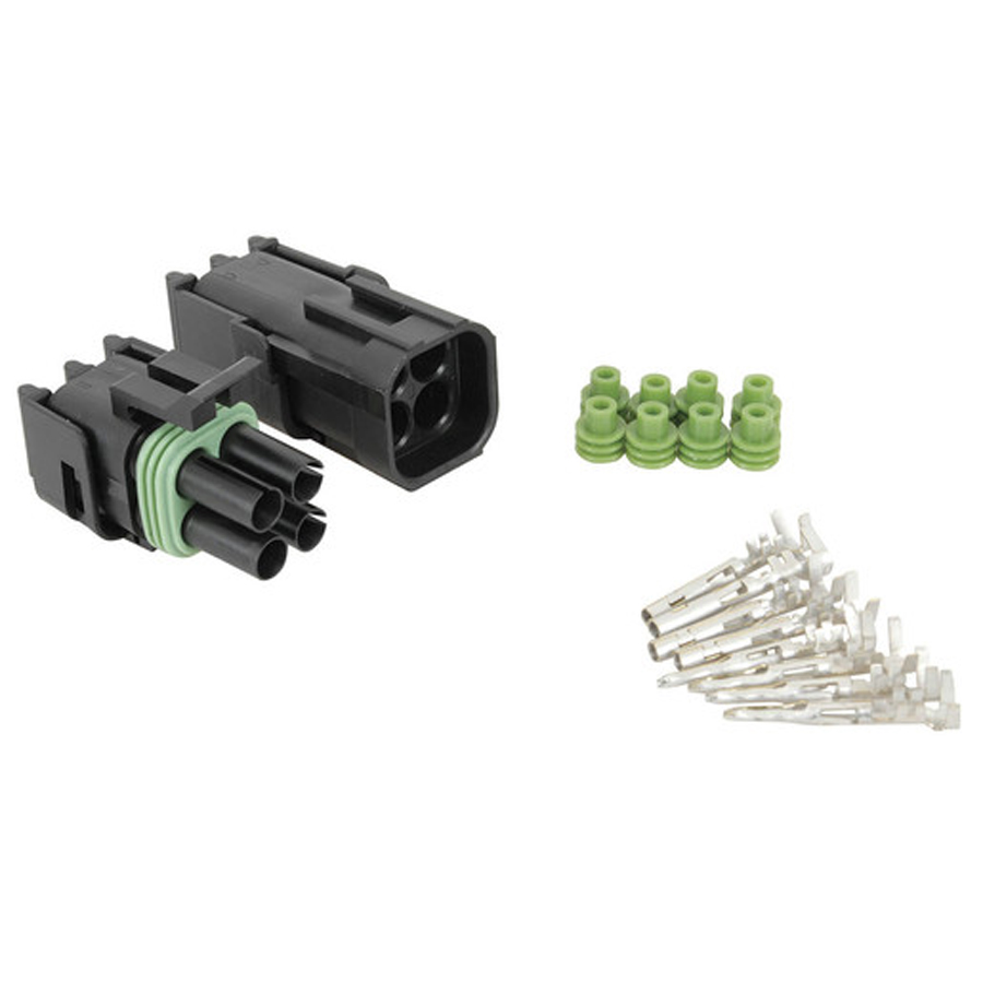 Automotive Waterproof Plug &amp; Socket Set - 4 way 