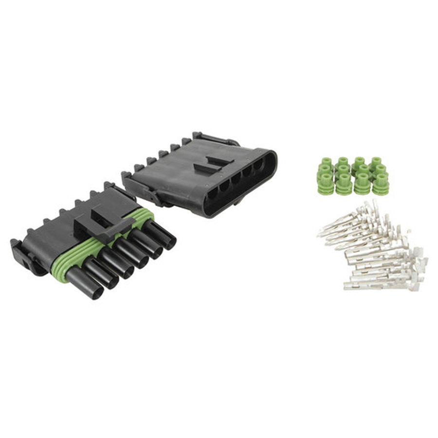 Automotive Waterproof Plug &amp; Socket Set - 6 way 