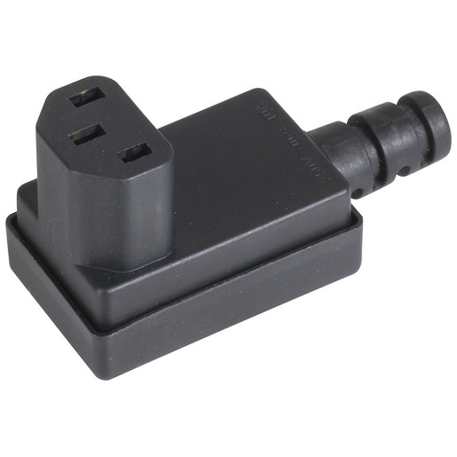 Right Angled IEC320 C13 Line Socket 
