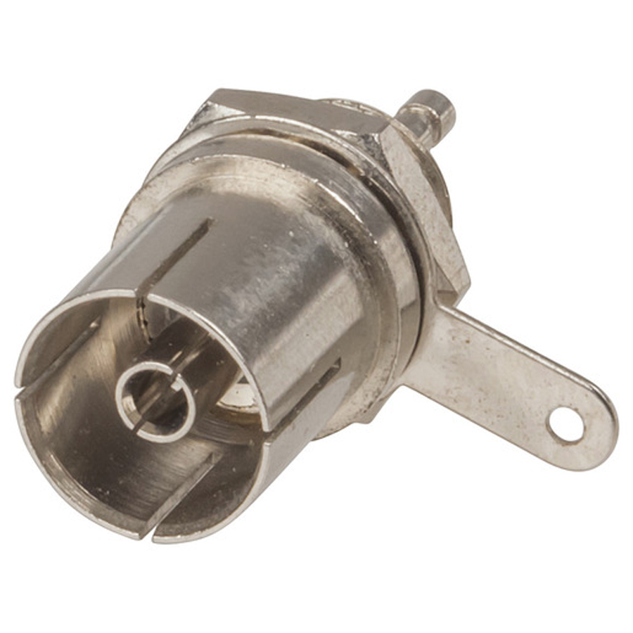 75-ohm Metal Chassis TV Socket 