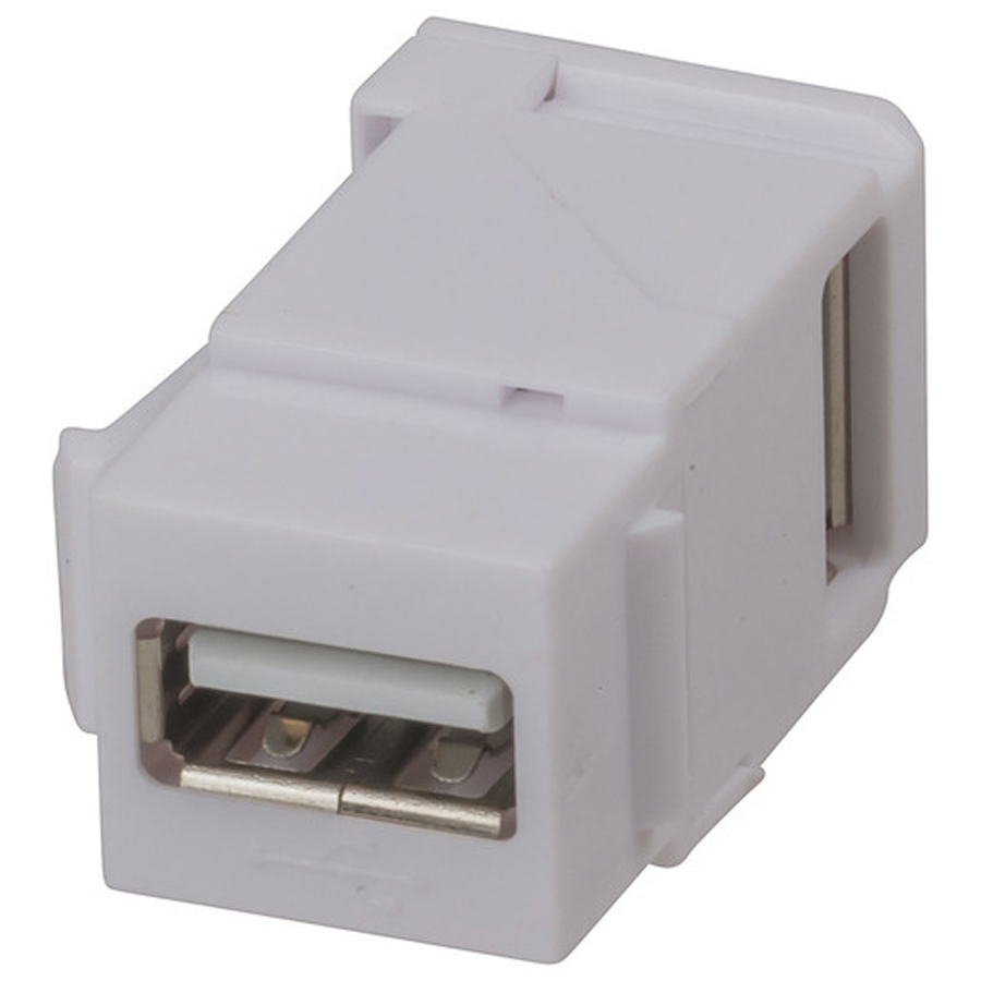 Right Angle USB 2.0 Socket Keystone Insert 