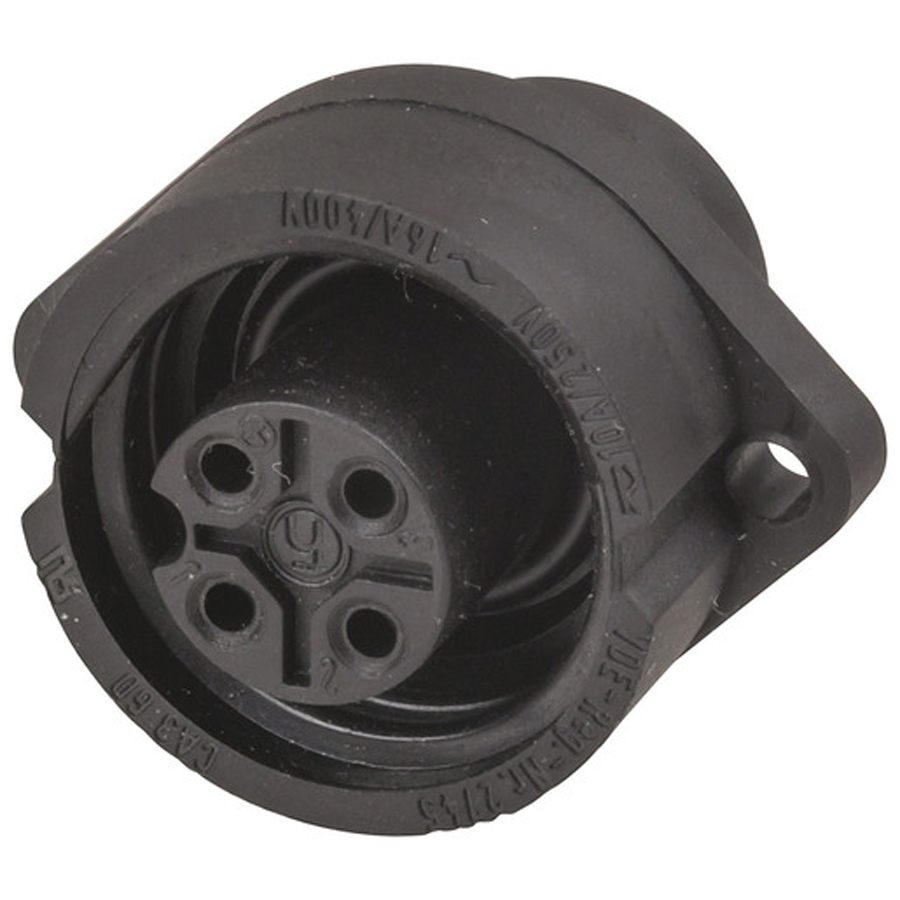 3 Pole + Pre-earth CA Series Panel Socket 