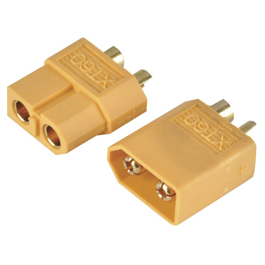 XT60 2 Way Bullet Connectors - Plug and Socket 