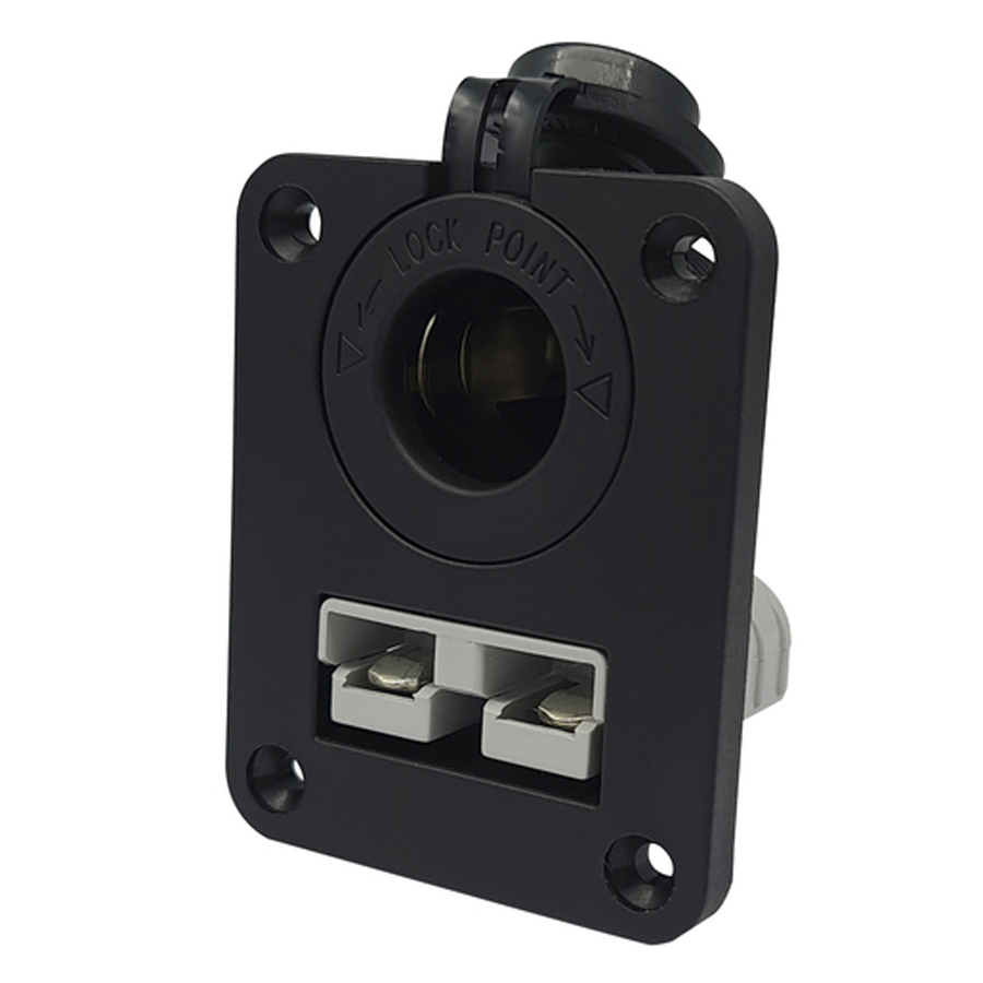 Panel Mount High Current 50A Connector and Cigarette Lighter Socket 