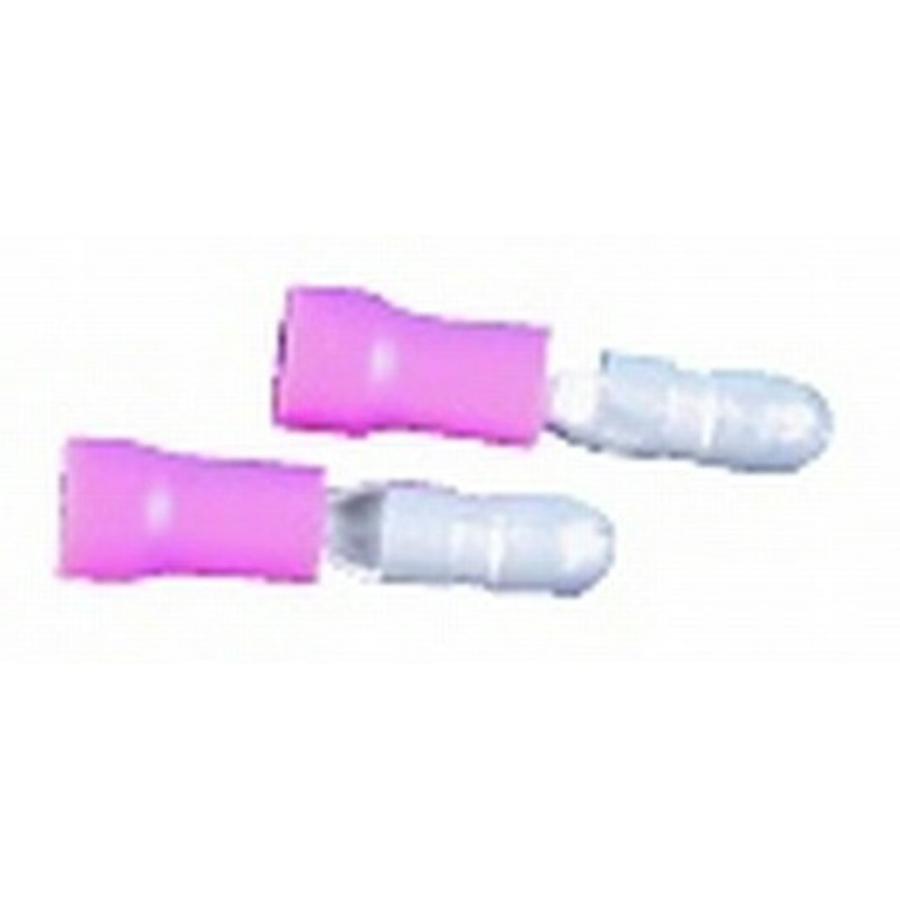 4mm Red Male Bullet Style Crimp Terminal - Pk.50 
