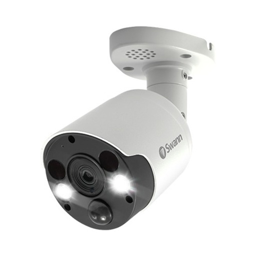 4K Swann IP PIR Bullet Flood Camera wAudio SWNHD-887MSFB-AU 