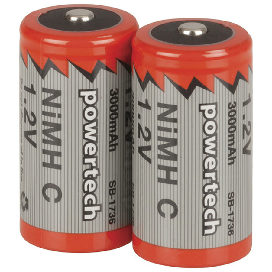 3000mAH Ni-MH C Rechargeable Nipple Cap Battery 