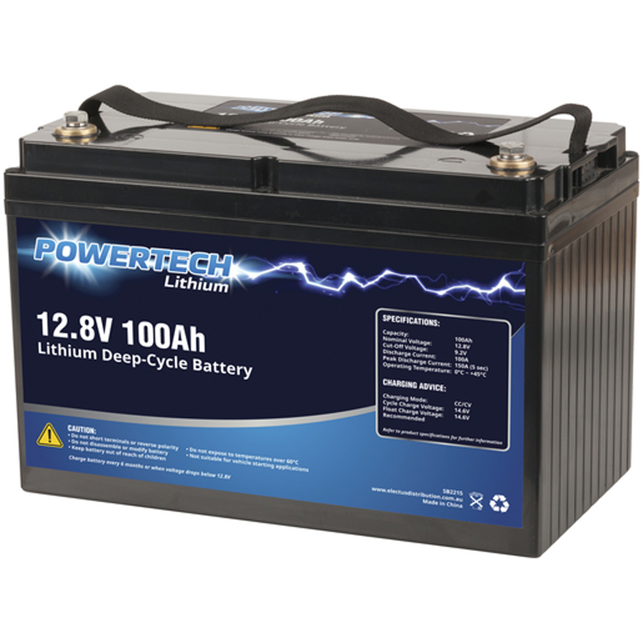12.8V 100Ah Lithium Deep Cycle Battery 