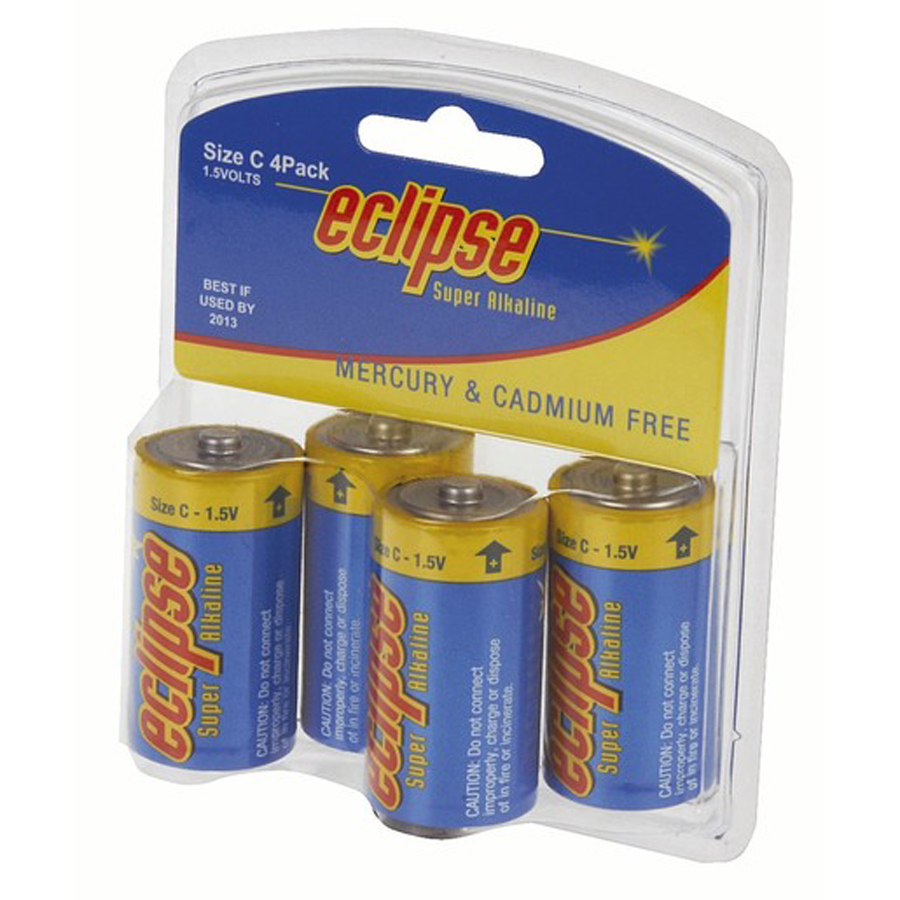Eclipse Alkaline C Batteries Pk4 