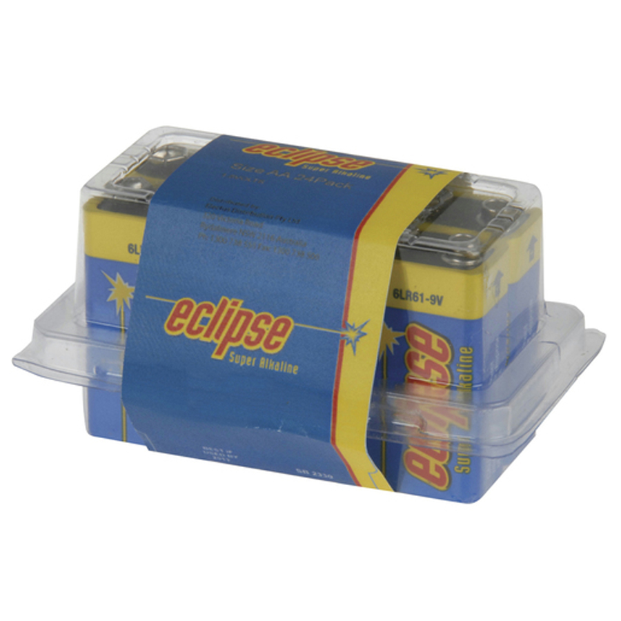 Eclipse 9v Alkaline Batteries - Pack of 6 