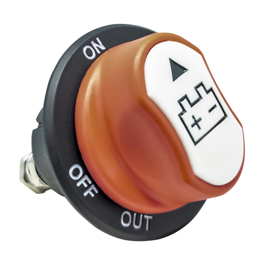 100A Panel Mount Battery Isolator Switch with Removable Key 