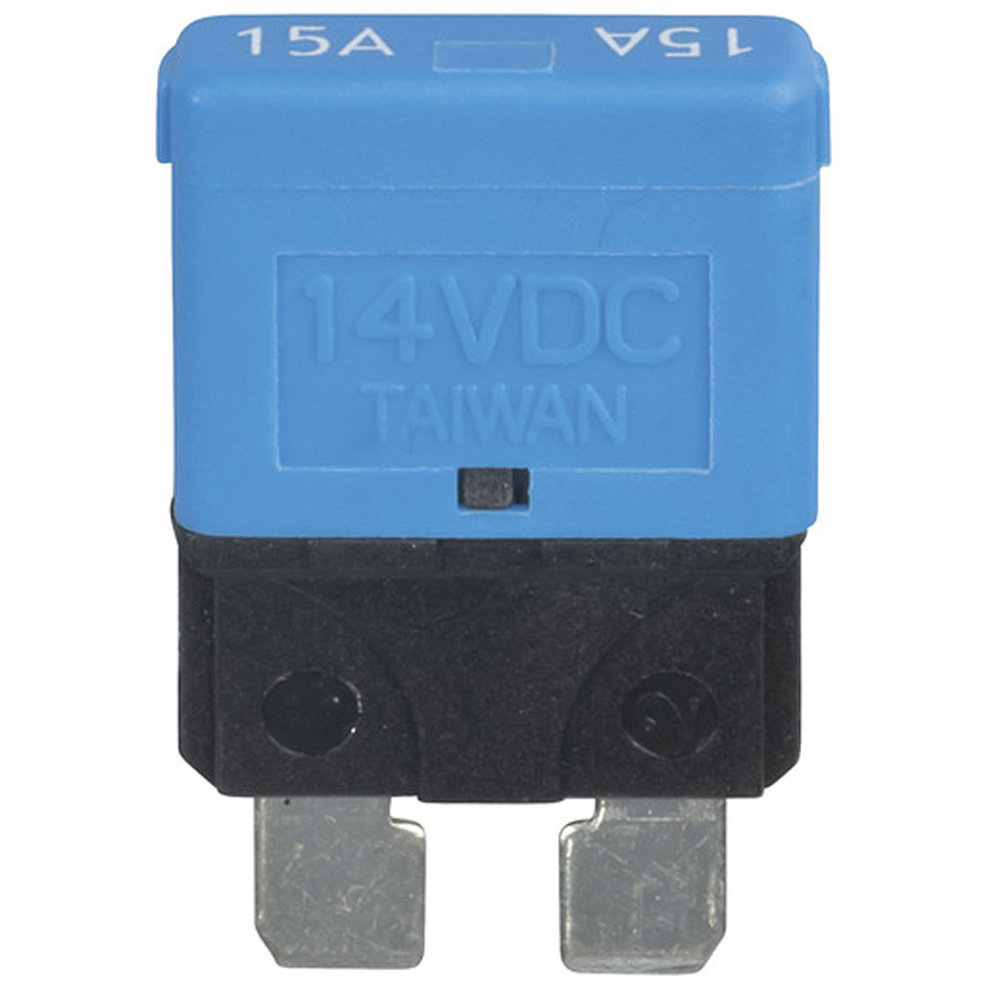 Standard Blade Circuit Breaker 15A - Auto Reset 