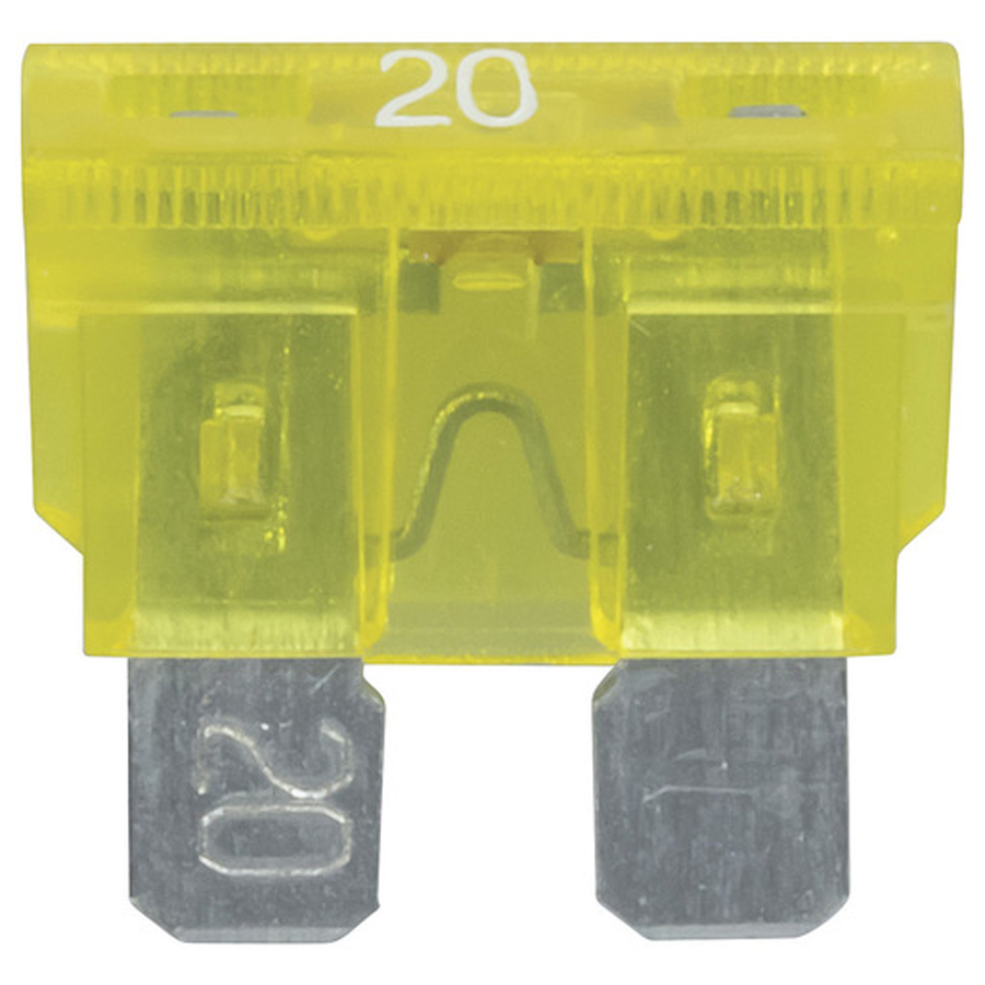 20A Blade Fuse with LED Indicator - Yellow 