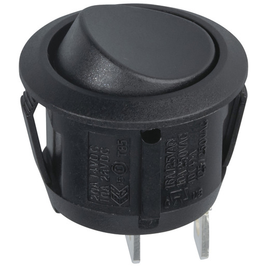 SPST Round Rocker Switch 