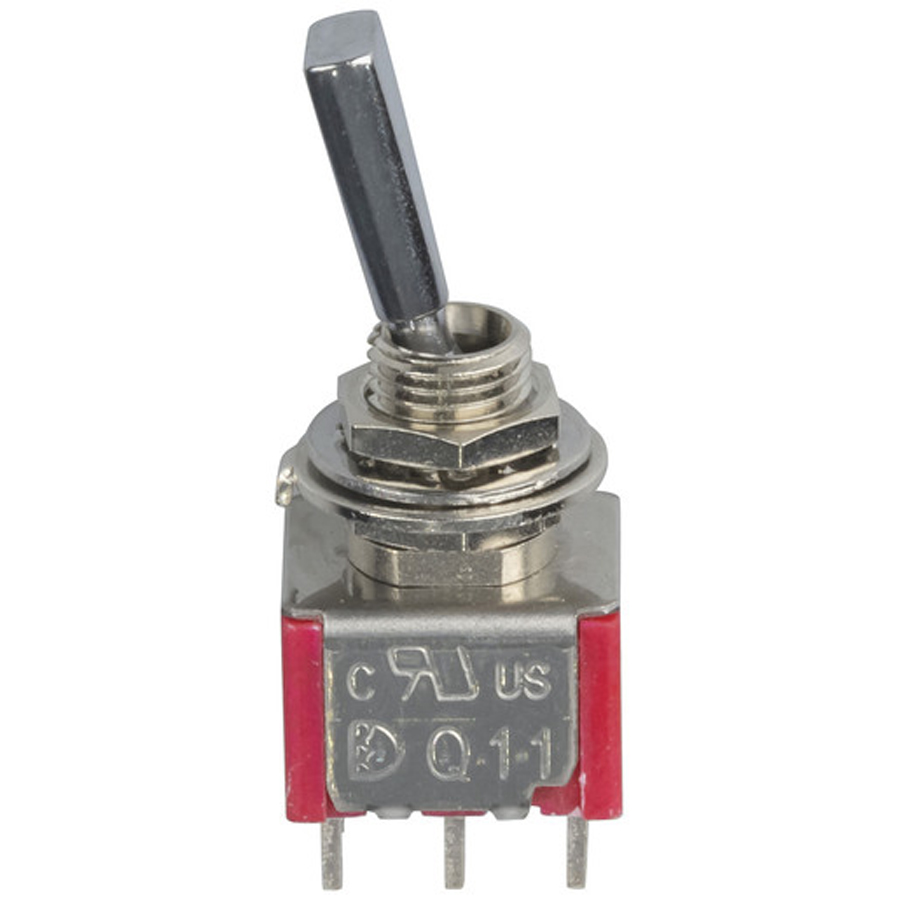 DPDT Flattened Actuator Mini Toggle Switch 