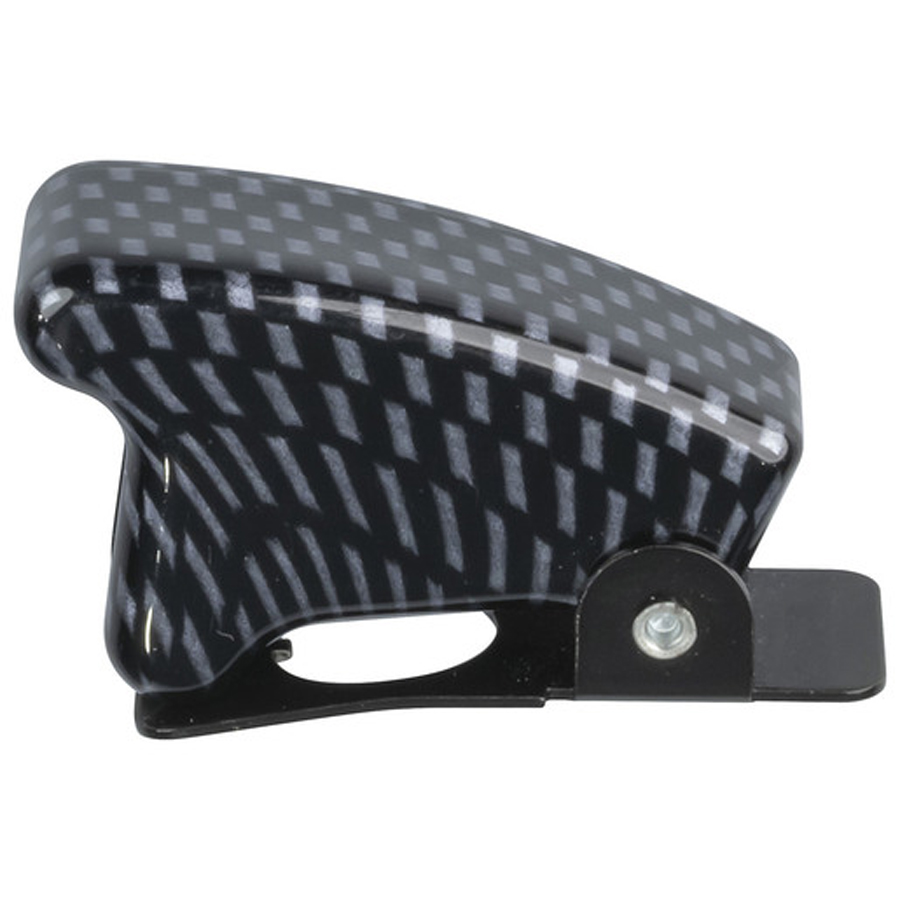 Missile Launch Style Toggle Switch Cover - Carbon Fibre appearance 