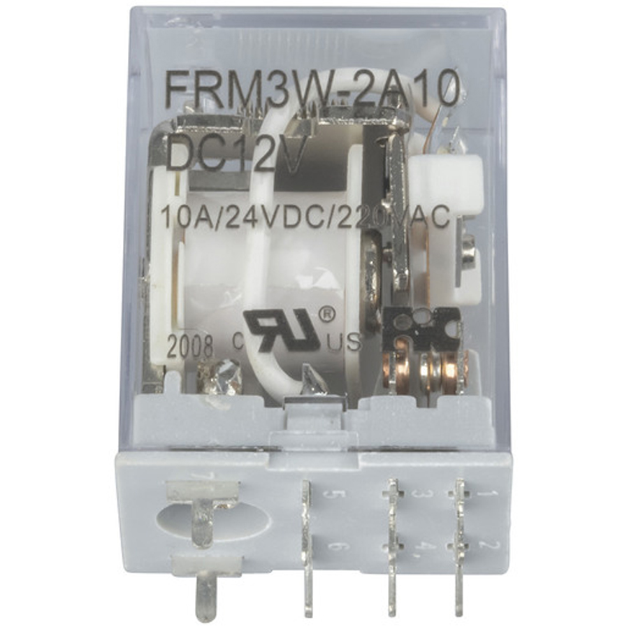 12VDC DPDT Relay - 10A 240VAC24VDC Contacts 