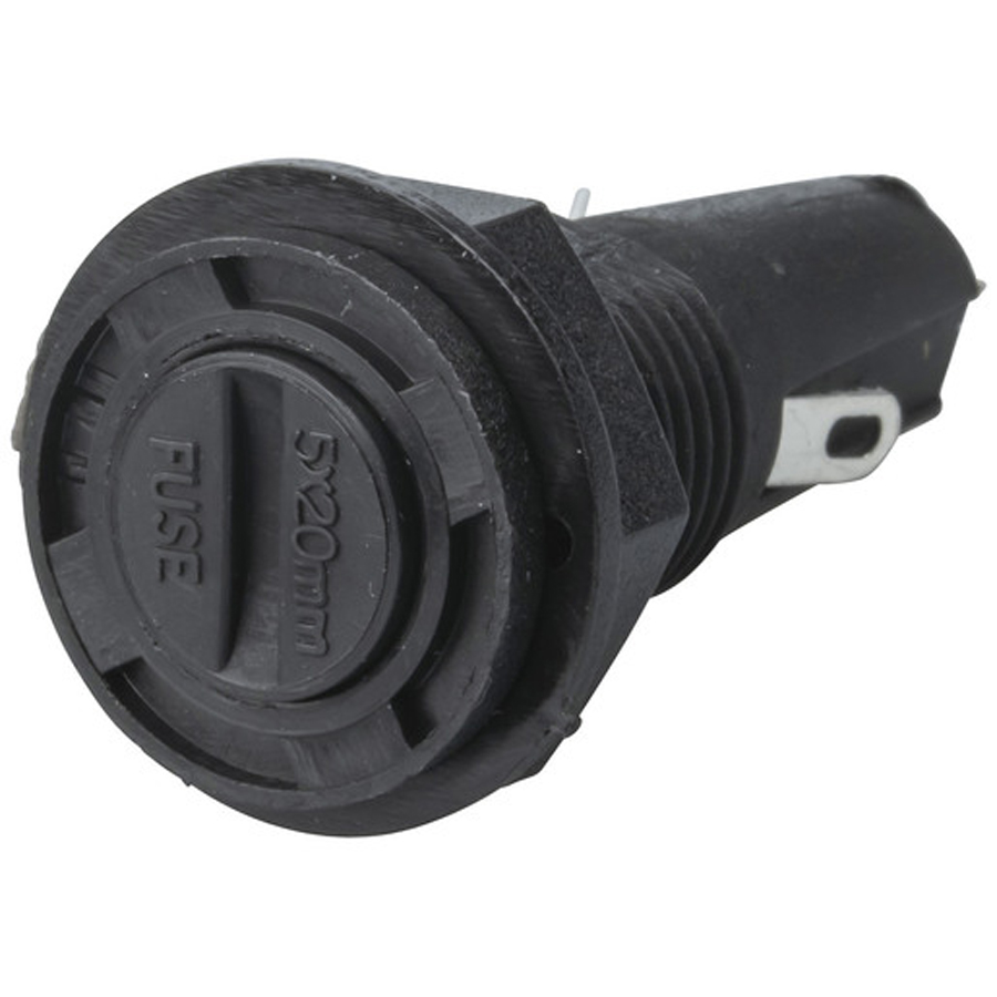 Round 10A 240V M205 Panel Mount Fuse Holder 