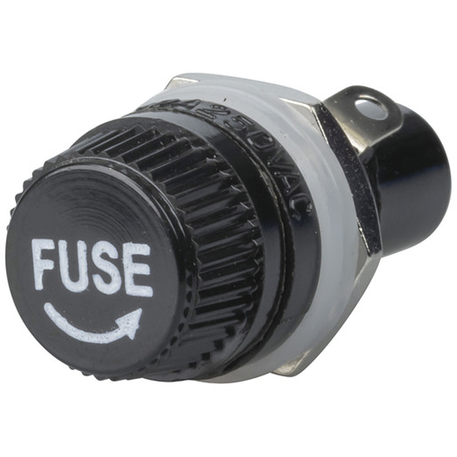 Low Voltage 10A M205 Panel Mount Fuse Holder 