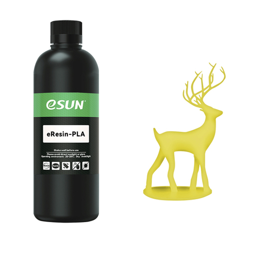 eSUN Yellow 1kg Pla Resin for Photon Resin 3D Printers 