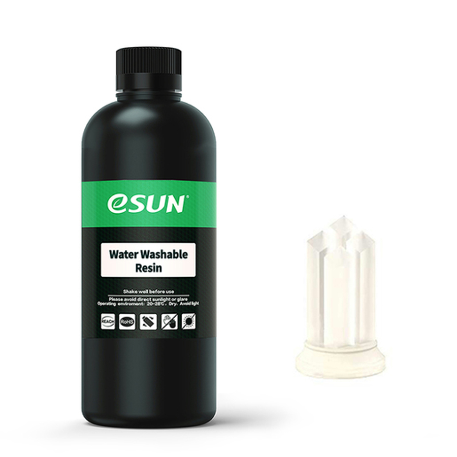 eSUN Clear Water Washable 500g Resin for Photon Resin 3D Printers 