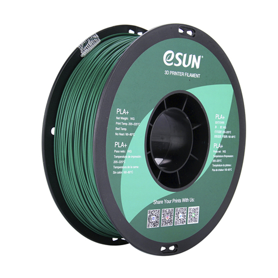 1.75mm Green eSUN PLA+ Filament 1kg Roll 