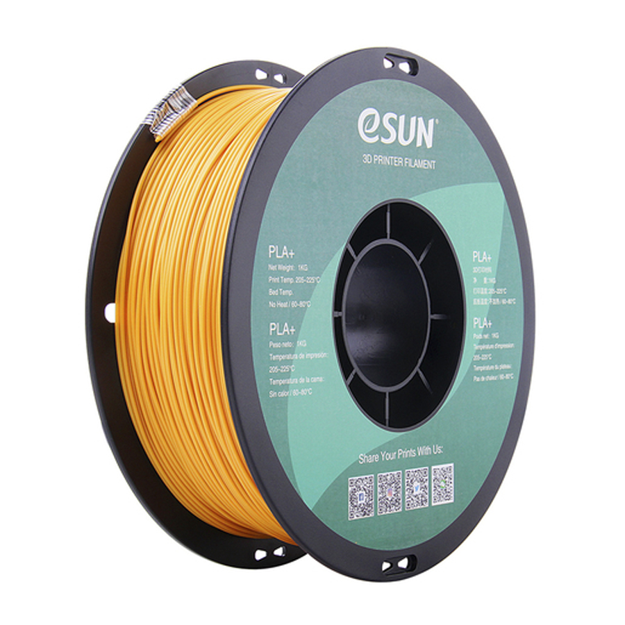 1.75mm Gold eSUN PLA+ Filament 1kg Roll 