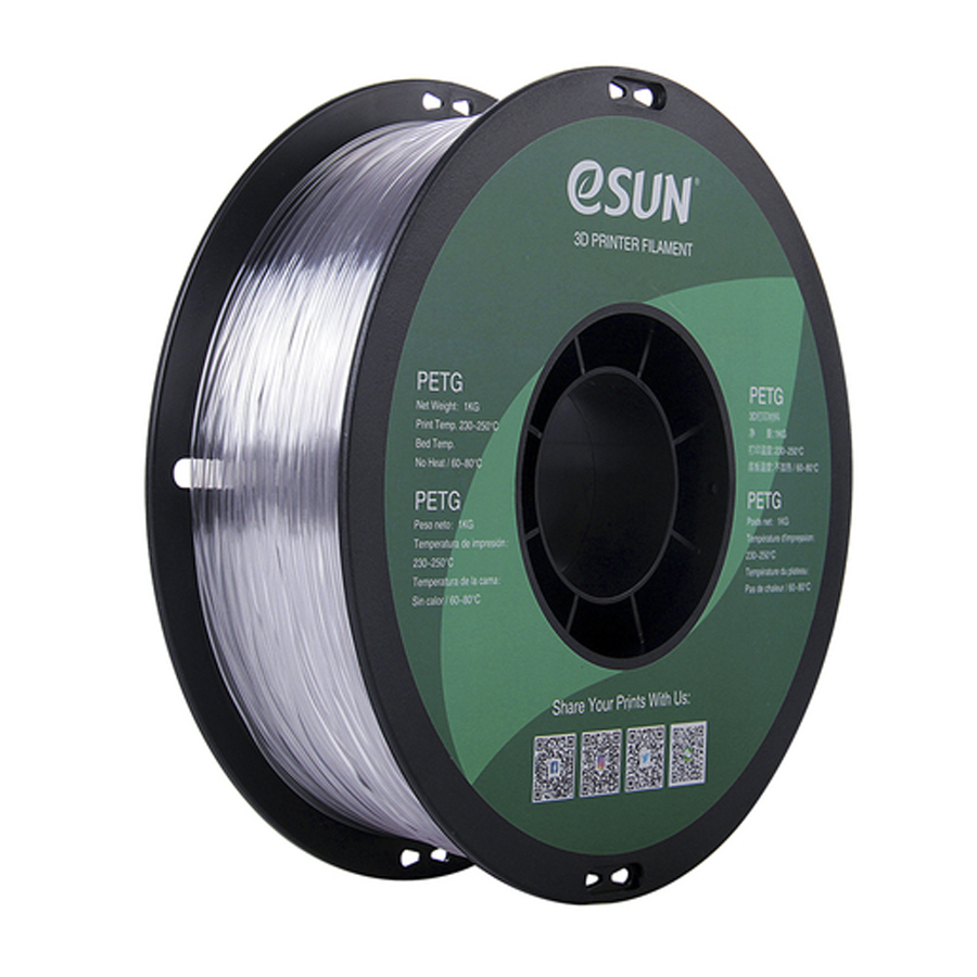 1.75mm Natural eSUN PETG Filament 1kg Roll 