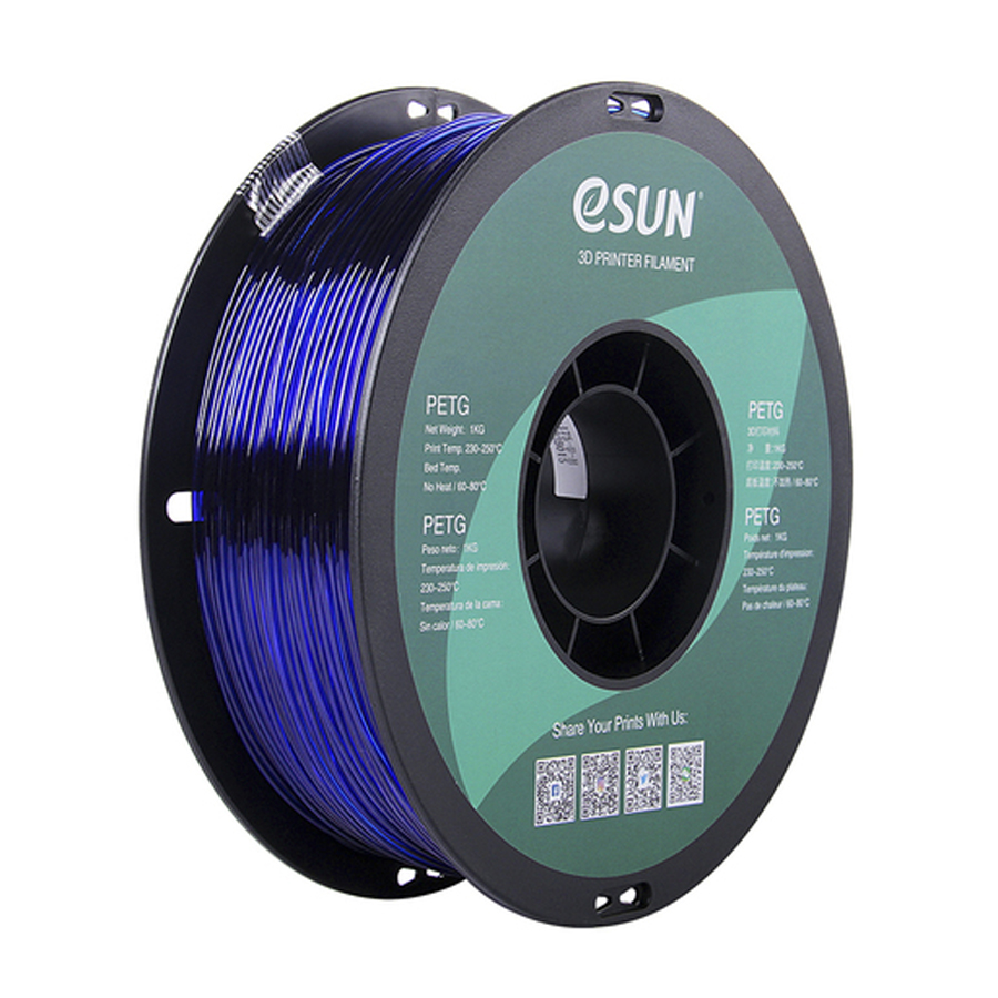 1.75mm Blue eSUN PETG Filament 1kg Roll 
