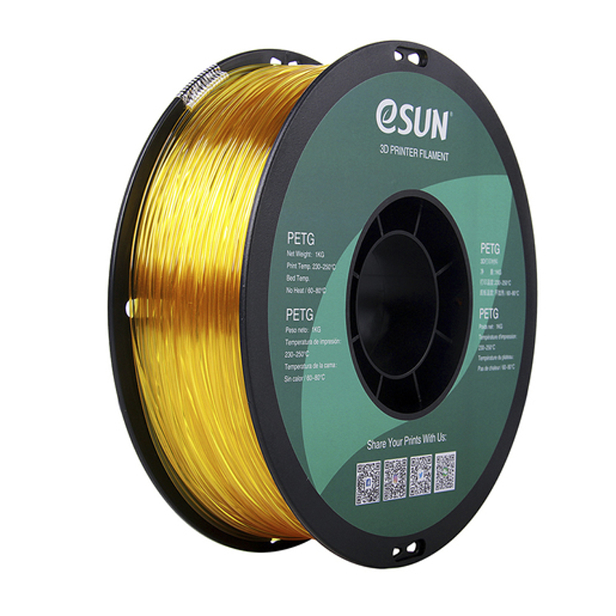 1.75mm Yellow eSUN PETG Filament 1kg Roll 