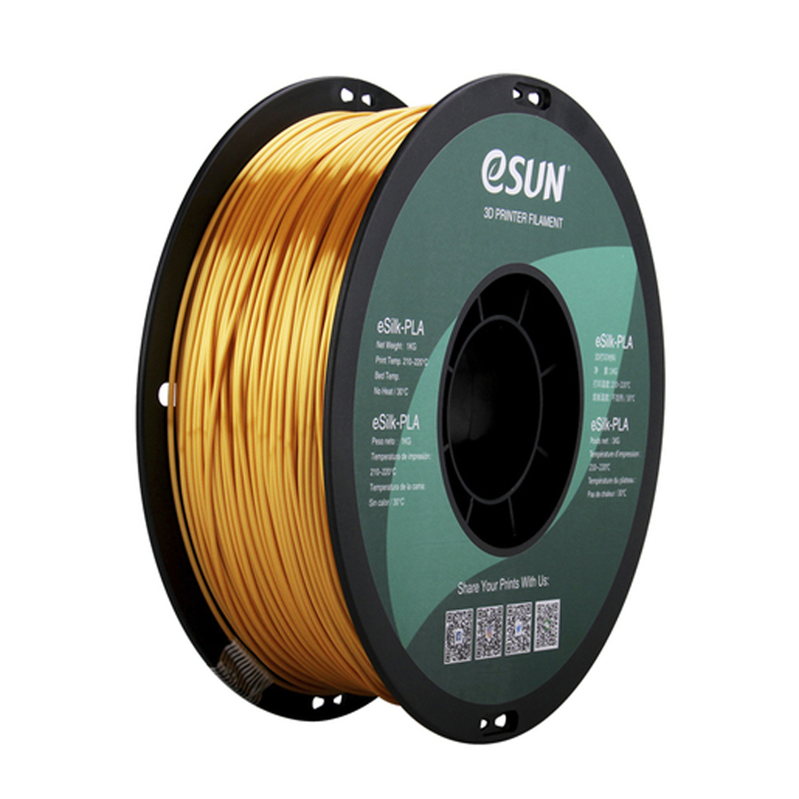 1.75mm Gold eSUN eSilk Filament 1kg Roll 