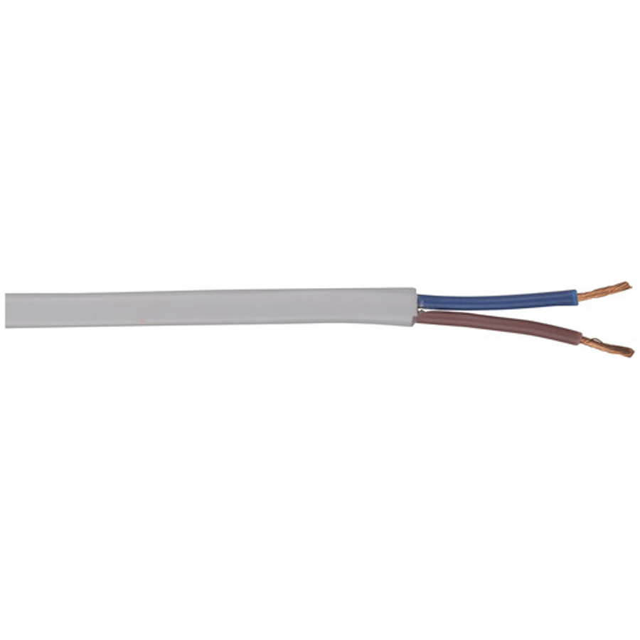 Fig 8 White AC Mains Cable - Sold per metre 