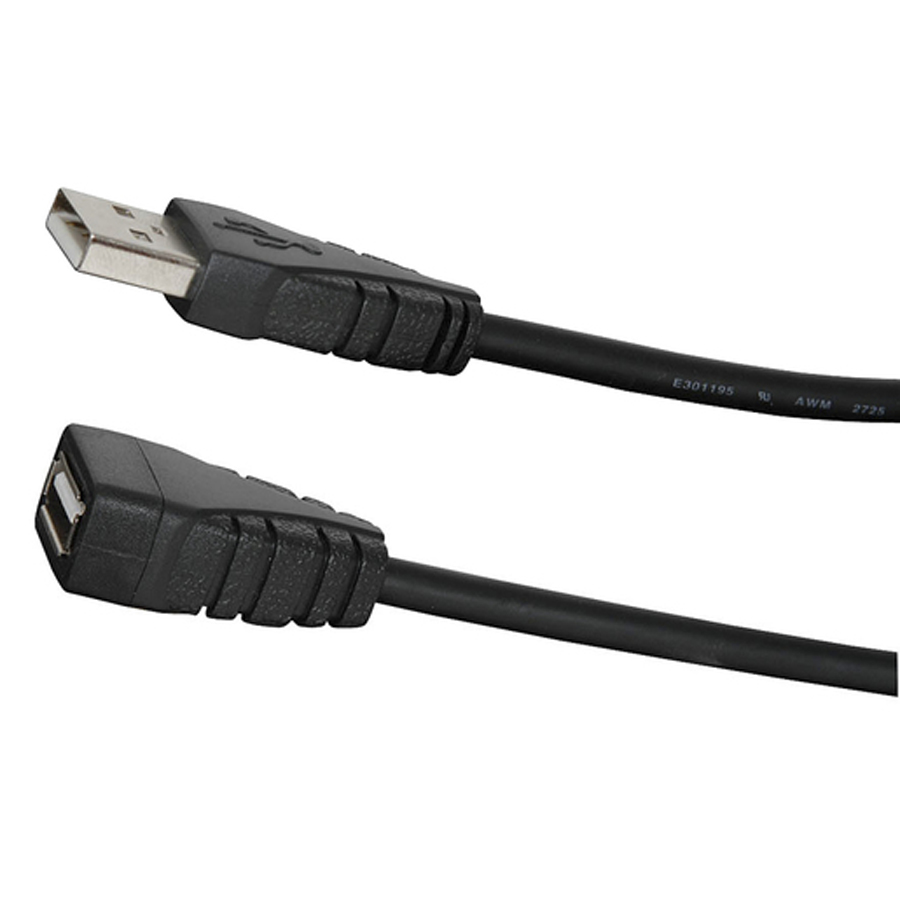 1.8m USB 2.0 A Male to A Female Cable, 5 Pack 