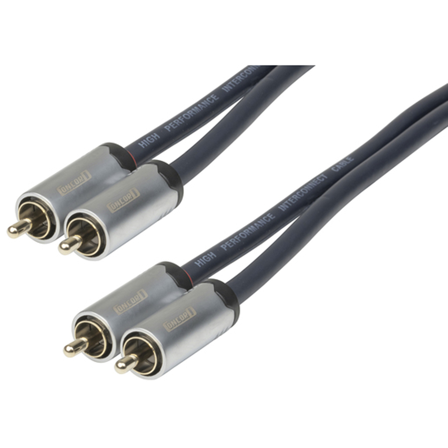 2 x RCA Plugs to 2 x RCA Plugs - 1.5m 