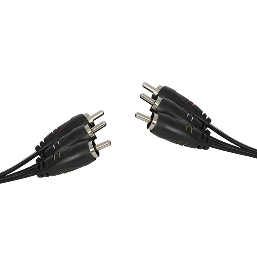 3 x RCA Plugs to 3 x RCA Plugs - 10m 