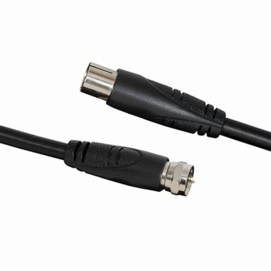 5m TV Antenna Cable - F Plug to TV Coaxial Plug 