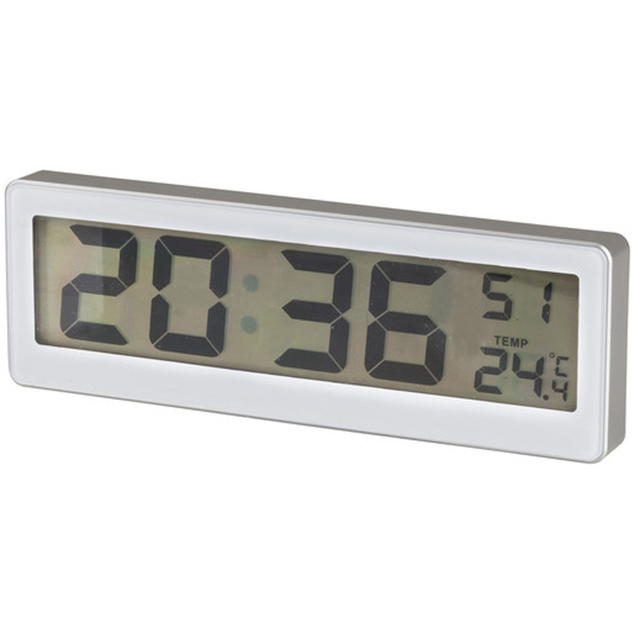 LCD Clock with Thermometer 