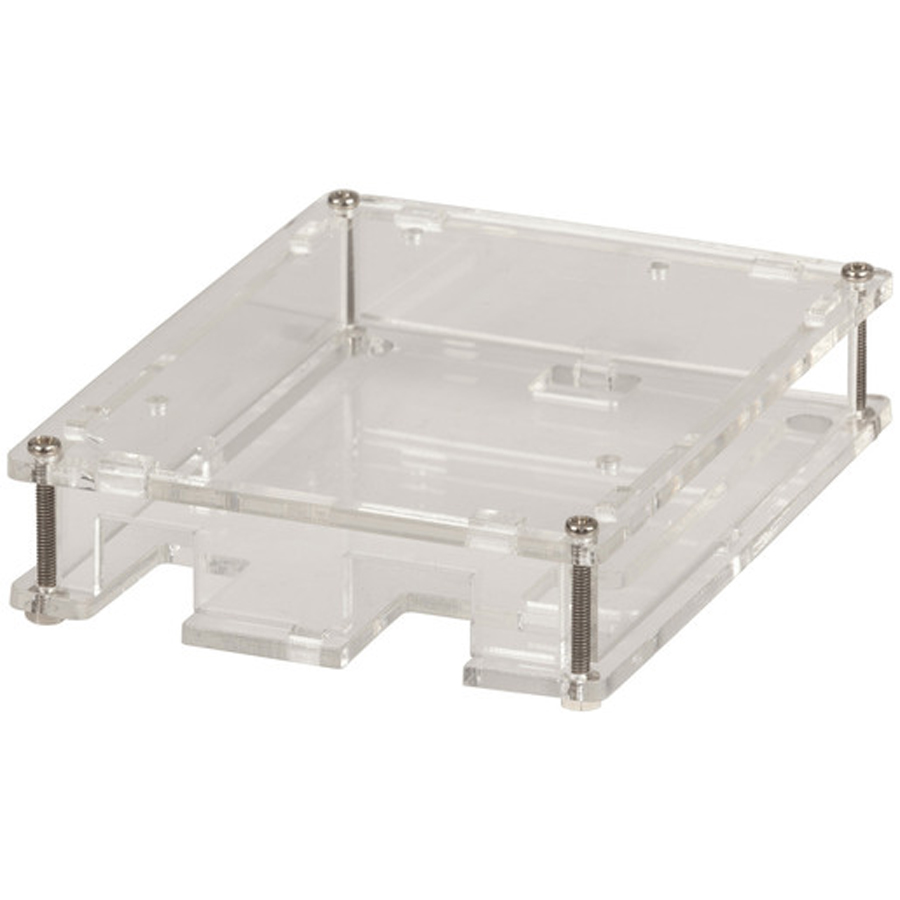 Clear Acrylic Enclosure for Arduino UNO with GPIO access 