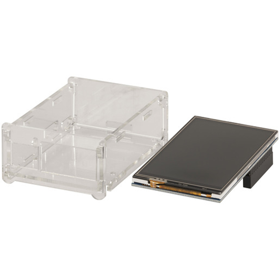 Raspberry Pi 3.5in Touchscreen LCD - with Stylus and Enclosure 