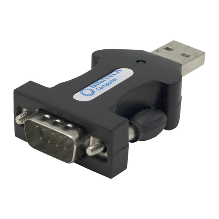 RS-232 DB9M to USB Converter 
