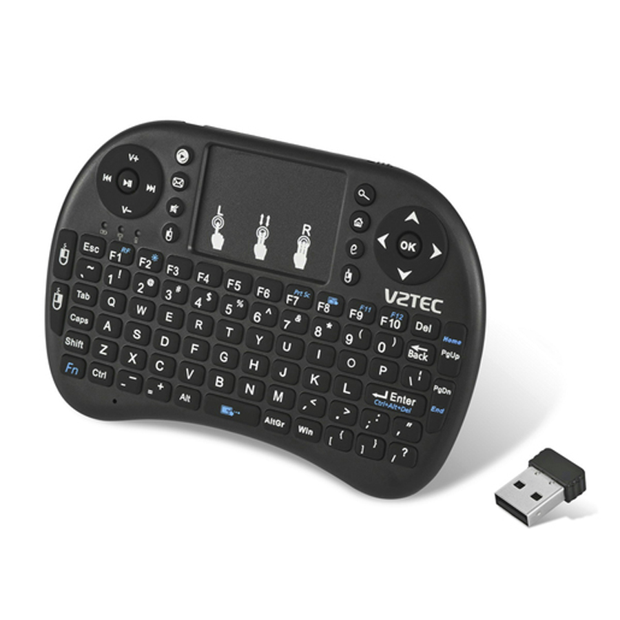 Mini Wireless Keyboard with Touchpad Mouse 