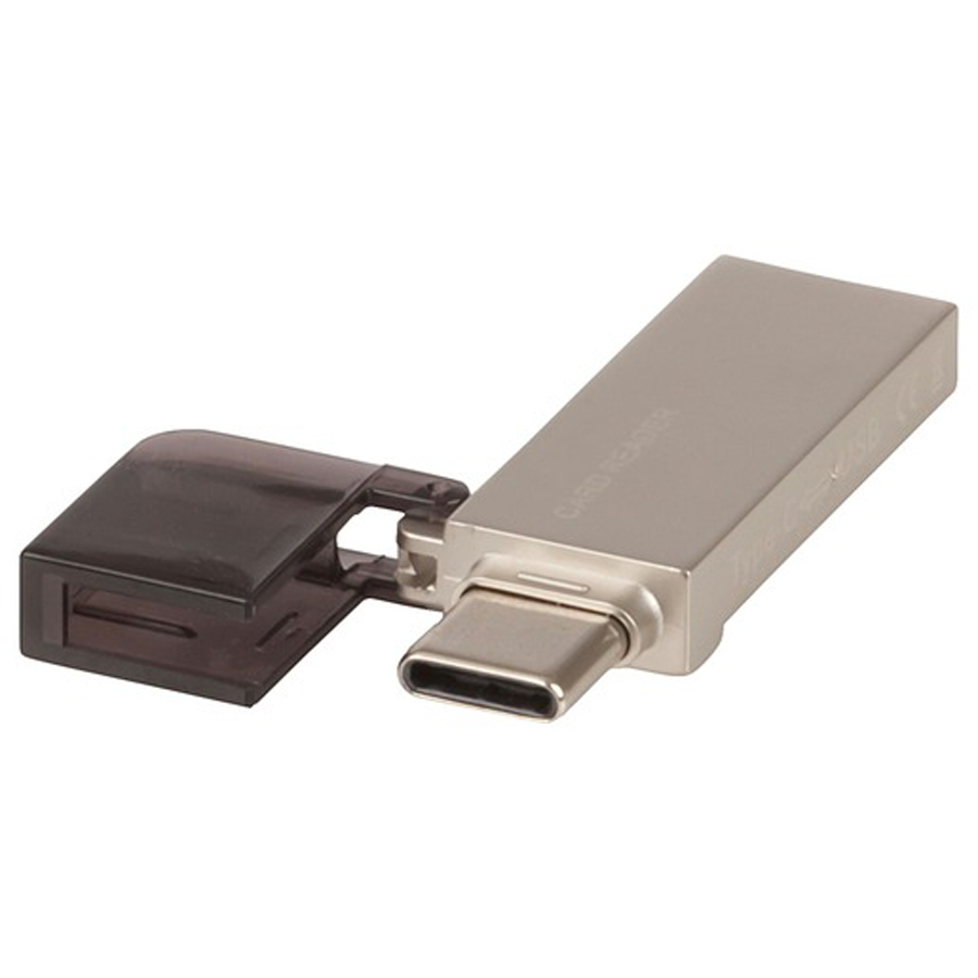 OTG Type-C USB Card Reader Suits Smartphones and Tablets with Type-C 